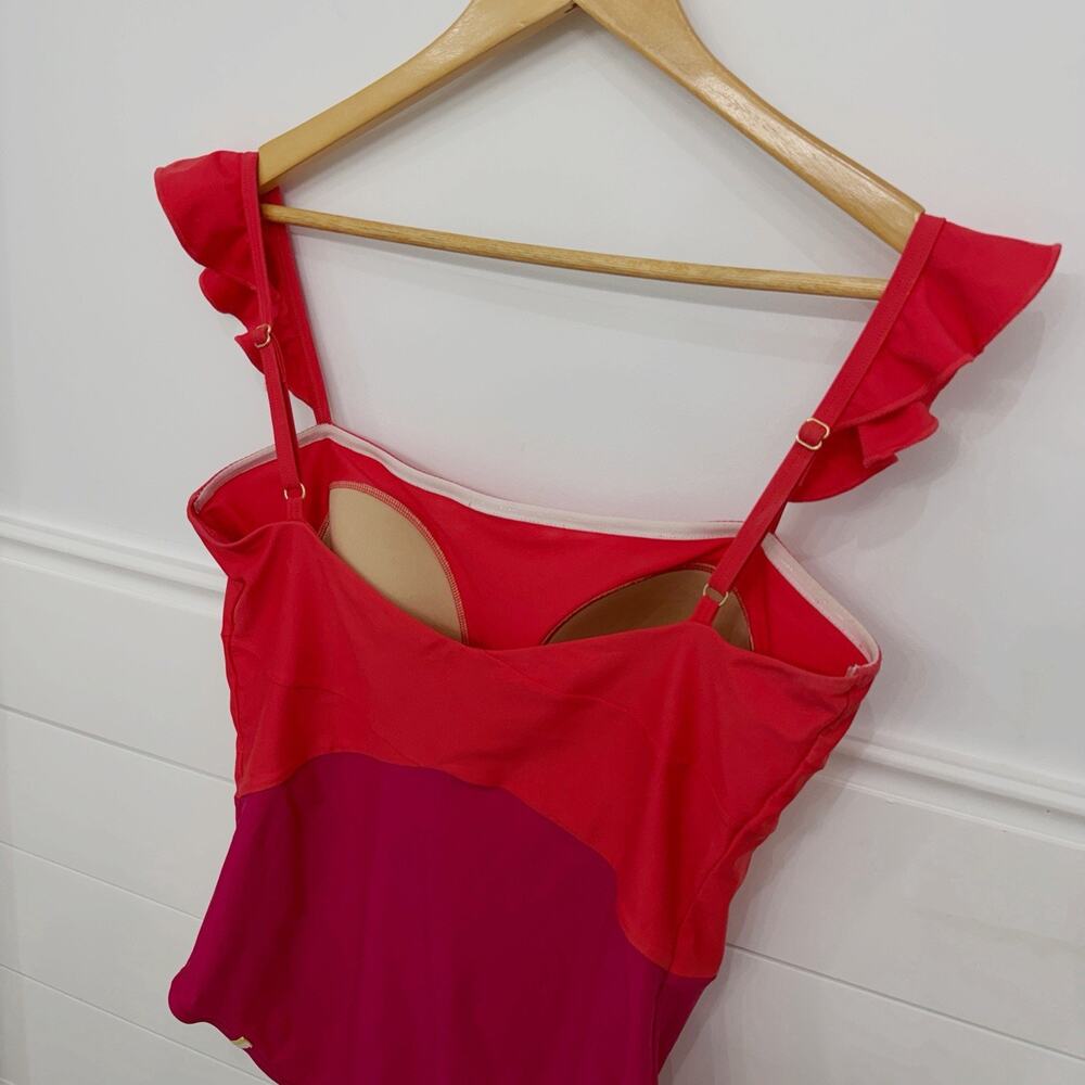 Women’s Summer salt The Ruffle Oasis Summer Berry & Spritz One Piece Swimsuit 12 - Picture 4 of 8